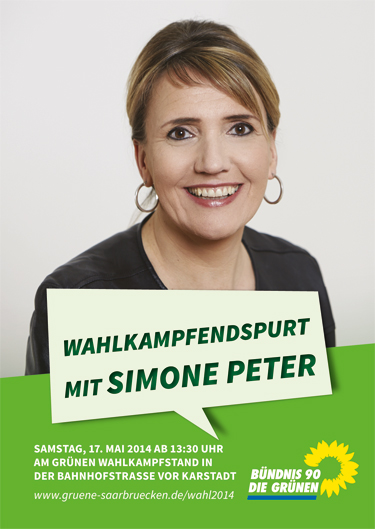 16. Mai 2014: Wahlkampfendspurt mit Simone Peter